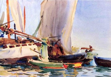 Giudecca boat John Singer Sargent watercolour Oil Paintings